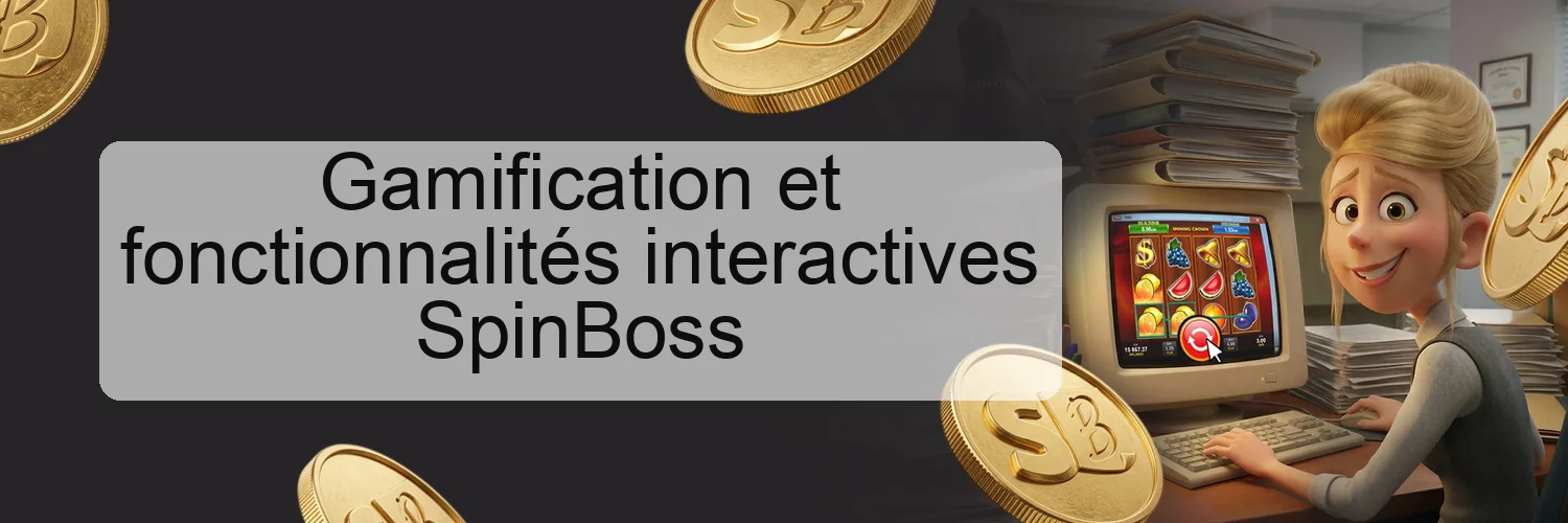 Gamification et fonctionnalités interactives SpinBoss